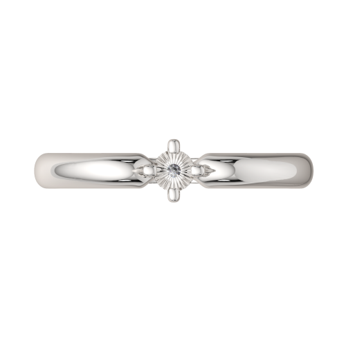 Кольцо помолвочное из серебра с бриллиантом 02D0028.ZZ фото 3