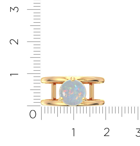 Кольцо из розового золота с опалом 210624.9K.R фото 5