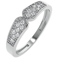 Кольцо из серебра с фианитом 0210266