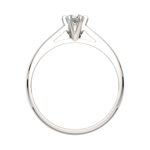 Кольцо помолвочное из белого золота с бриллиантом 2D00325.14K.W фото 4