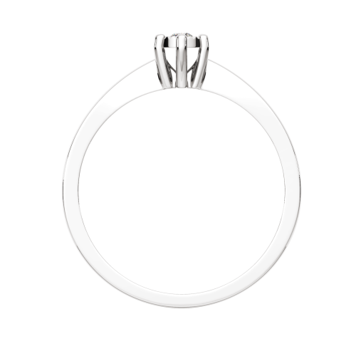 Кольцо помолвочное из белого золота с бриллиантом 2D00134.14K.W фото 4