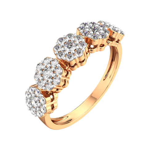 Кольцо из розового золота с бриллиантом 2D00369.14K.R фото 2