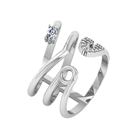 Кольцо из серебра с фианитом 0210094-F
