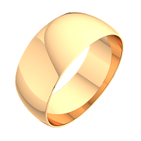 Кольцо обручальное из розового золота 108015.14K.R