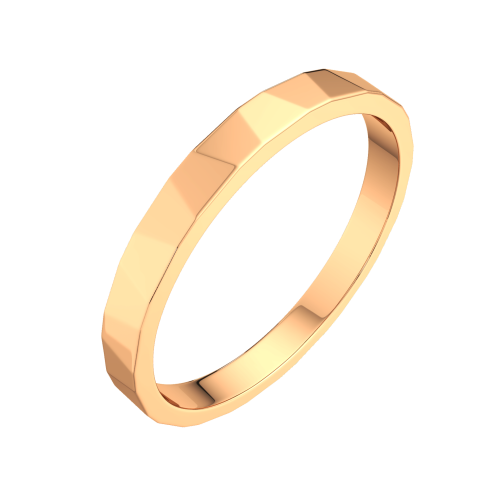 Кольцо обручальное из розового золота 1425146.14K.R фото 2