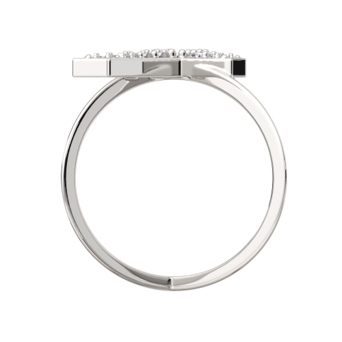 Кольцо из серебра с фианитом 0210397 фото 4