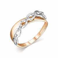 Кольцо из розового золота с бриллиантом 14012-100