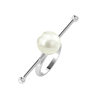 Кольцо из серебра с жемчугом 0210095-F