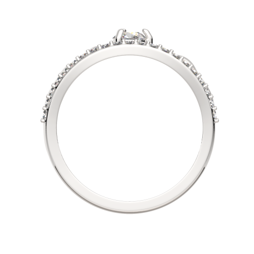 Кольцо из серебра с фианитом 0210507 фото 4