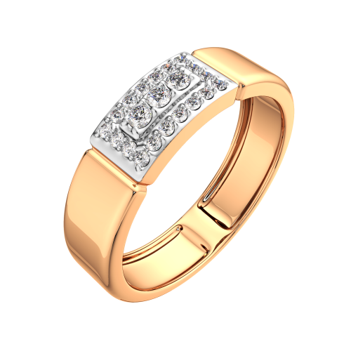 Кольцо из розового золота с бриллиантом 2D00436.14K.R.ZZ фото 2