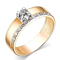 Кольцо из розового золота с бриллиантом 15340-100