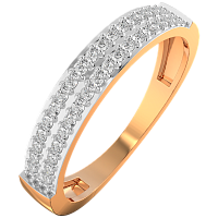 Кольцо из розового золота с бриллиантом 2D00170.14K.R