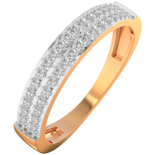 Кольцо из розового золота с бриллиантом 2D00170.14K.R
