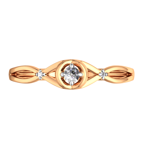 Кольцо из розового золота с фианитом 210896.9K.R.ZZ фото 3
