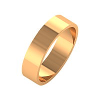 Кольцо обручальное из розового золота 145007