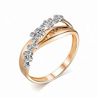 Кольцо из розового золота с бриллиантом 13961-100