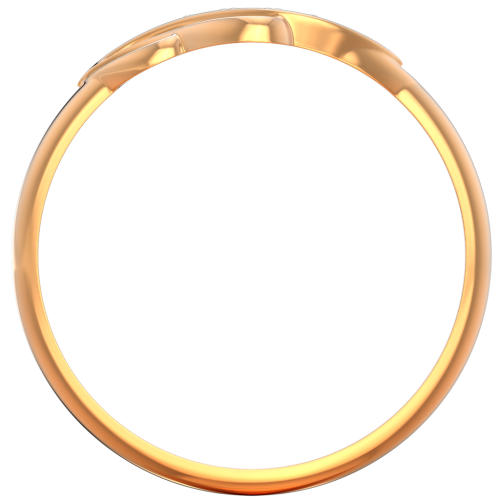 Кольцо из розового золота с фианитом 210469 фото 3