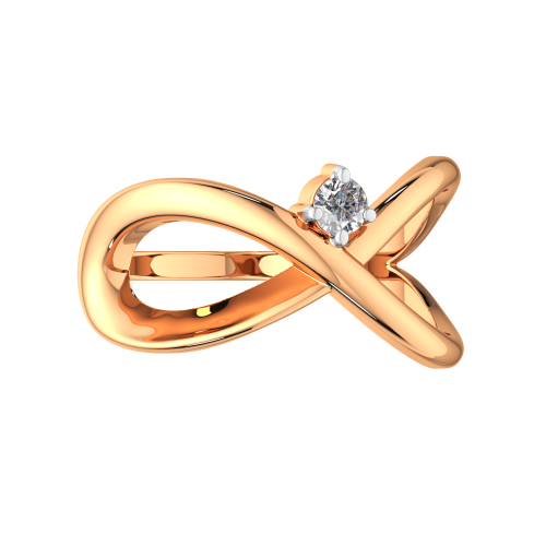 Кольцо из розового золота с фианитом 2101107.9K.R.ZZ фото 3