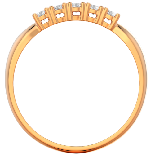 Кольцо из розового золота с фианитом 210709.14K.R фото 4