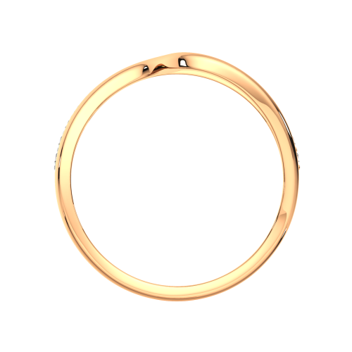 Кольцо из розового золота с фианитом 210815.14K.R фото 4