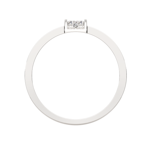 Кольцо из белого золота с бриллиантом 2D00371.14K.W фото 4