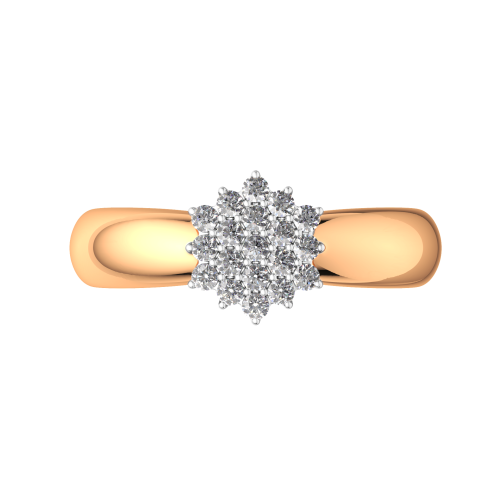 Кольцо из розового золота с фианитом 2101352.9K.R фото 3