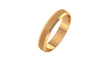 Кольцо обручальное из розового золота 144024