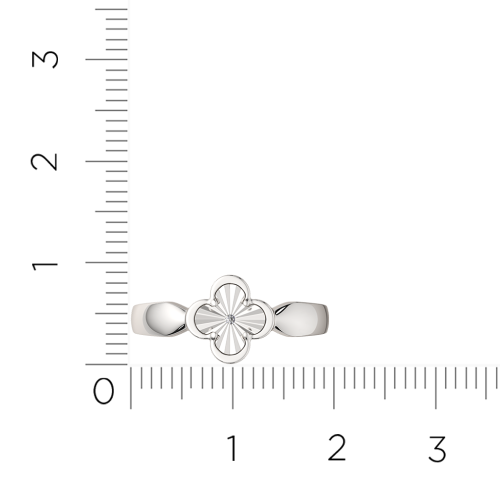 Кольцо из серебра с бриллиантом 02D0122 фото 5