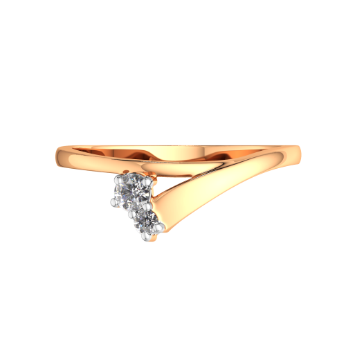 Кольцо из розового золота с фианитом 2101142.9K.R фото 3