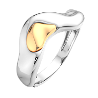 Кольцо из комбинированного серебра 0200084.G14K