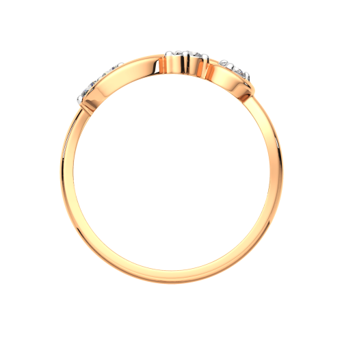 Кольцо из розового золота с фианитом 2101163.9K.R фото 4