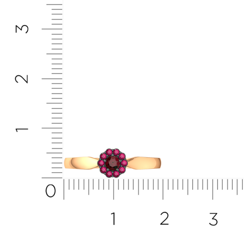Кольцо из розового золота с рубином 2P3034.14K.R фото 5