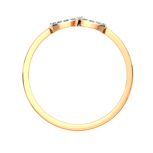 Кольцо из розового золота с фианитом 2101227.14K.R фото 4