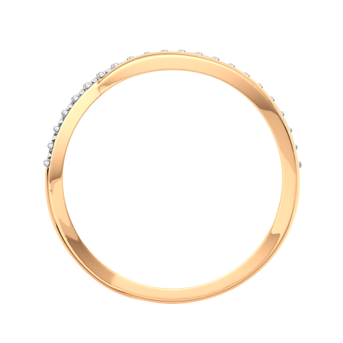 Кольцо из розового золота с фианитом 2101022.9K.R фото 6