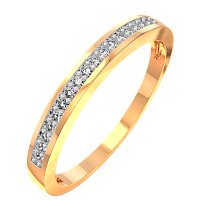 Кольцо из розового золота с фианитом 210910.14K.R.ZZ