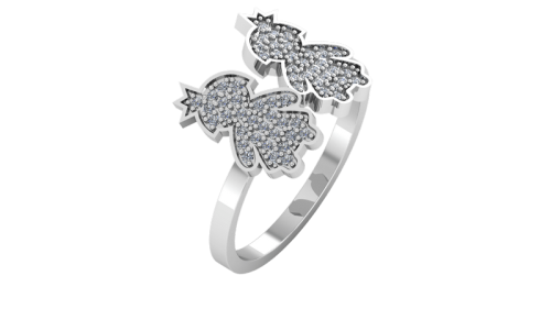Кольцо из серебра с фианитом 0210158