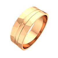 Кольцо обручальное из розового золота 1470147.14K.R