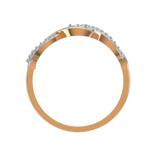 Кольцо из розового золота с фианитом 210855.9K.R фото 3
