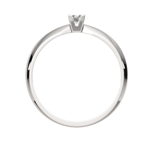 Кольцо помолвочное из белого золота с бриллиантом 2D00222.14K.W фото 4