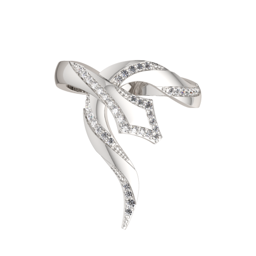 Кольцо из серебра с фианитом 0210927 фото 3