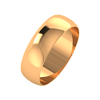 Кольцо обручальное из розового золота 146046