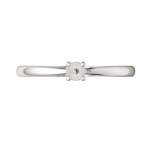 Кольцо из серебра с бриллиантом 02D0024.ZZ фото 3