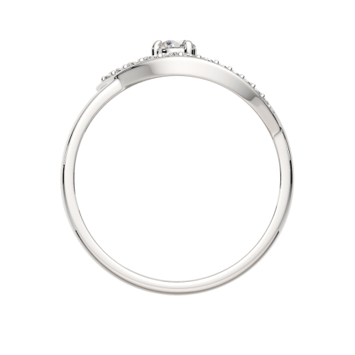 Кольцо из серебра с фианитом 02101264 фото 4