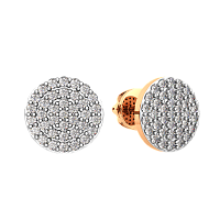 Серьги из розового золота с бриллиантами 3D00381.14K.R