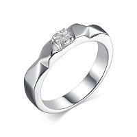 Кольцо помолвочное из серебра с бриллиантом 01-2100/000Б-00