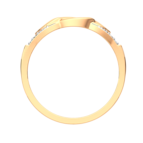Кольцо из розового золота с фианитом 2101452.14K.R фото 4
