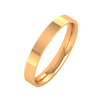 Кольцо обручальное из розового золота 193002