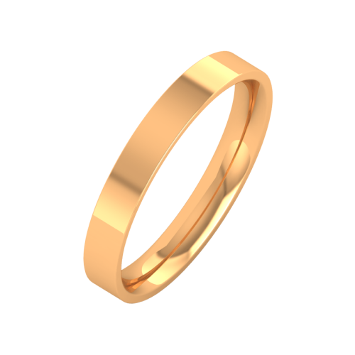 Кольцо обручальное из розового золота 193002