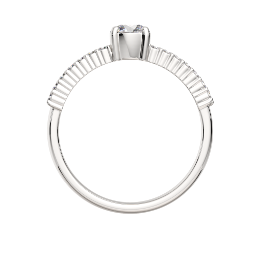 Кольцо из белого золота с бриллиантом 2D00398.14K.W фото 4