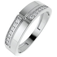 Кольцо из серебра с фианитом 0210264